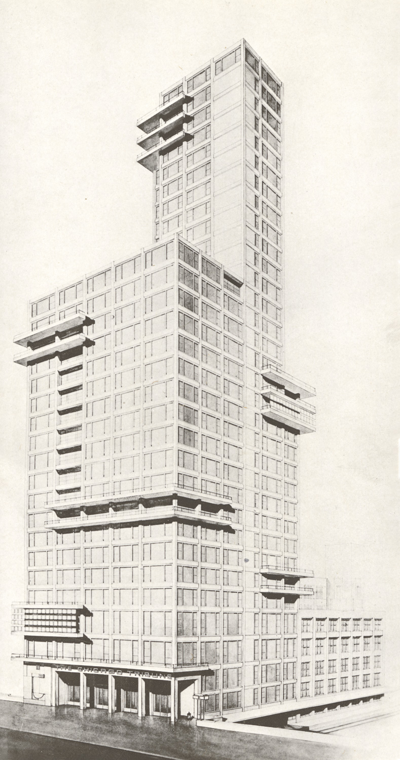 skyscraper drawing perspective